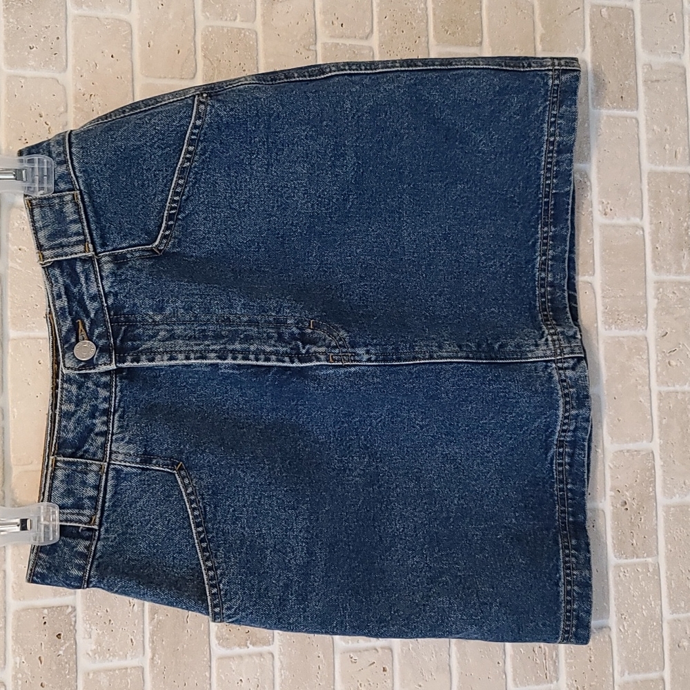 Esprit Dark Blue Denim Mini Skirt ( Sz 38)